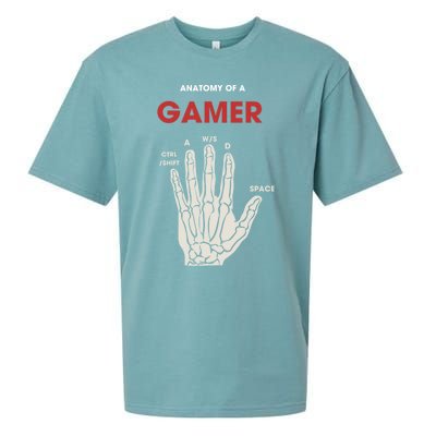 Hand Anatomy Of Gamer Gift Sueded Cloud Jersey T-Shirt