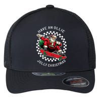 Have An Ollie Jolly Christmas Santa Claus Flexfit Unipanel Trucker Cap