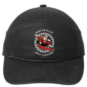 Have An Ollie Jolly Christmas Santa Claus 7-Panel Snapback Hat