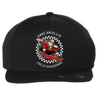 Have An Ollie Jolly Christmas Santa Claus Wool Snapback Cap