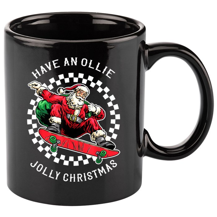 Have An Ollie Jolly Christmas Santa Claus 11oz C Handle Ceramic Mug