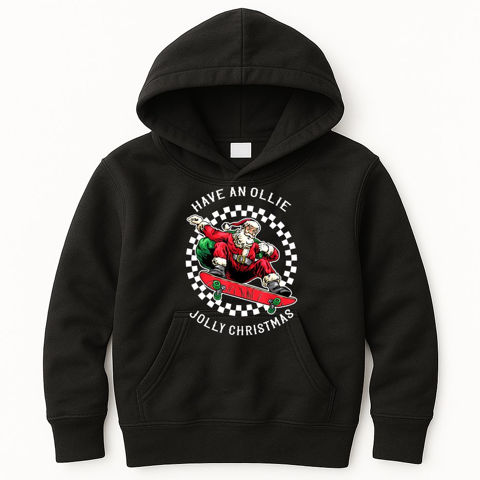 Have An Ollie Jolly Christmas Santa Claus Kids Hoodie