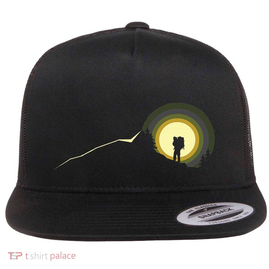 Hiking Apparel Outdoor Camping Backpacking Hiking Flat Bill Trucker Hat