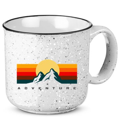 Hiking Apparel Outdoor Camping Backpacking Hiking 15oz Campfire Ceramic Mug