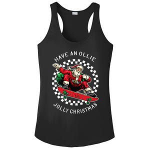 Have An Ollie Jolly Christmas Santa Claus Ladies PosiCharge Competitor Racerback Tank