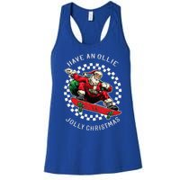 Have An Ollie Jolly Christmas Santa Claus Women's Racerback Tank