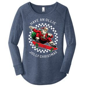 Have An Ollie Jolly Christmas Santa Claus Women's Perfect Tri Tunic Long Sleeve Shirt