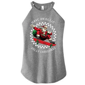 Have An Ollie Jolly Christmas Santa Claus Women's Perfect Tri Rocker Tank