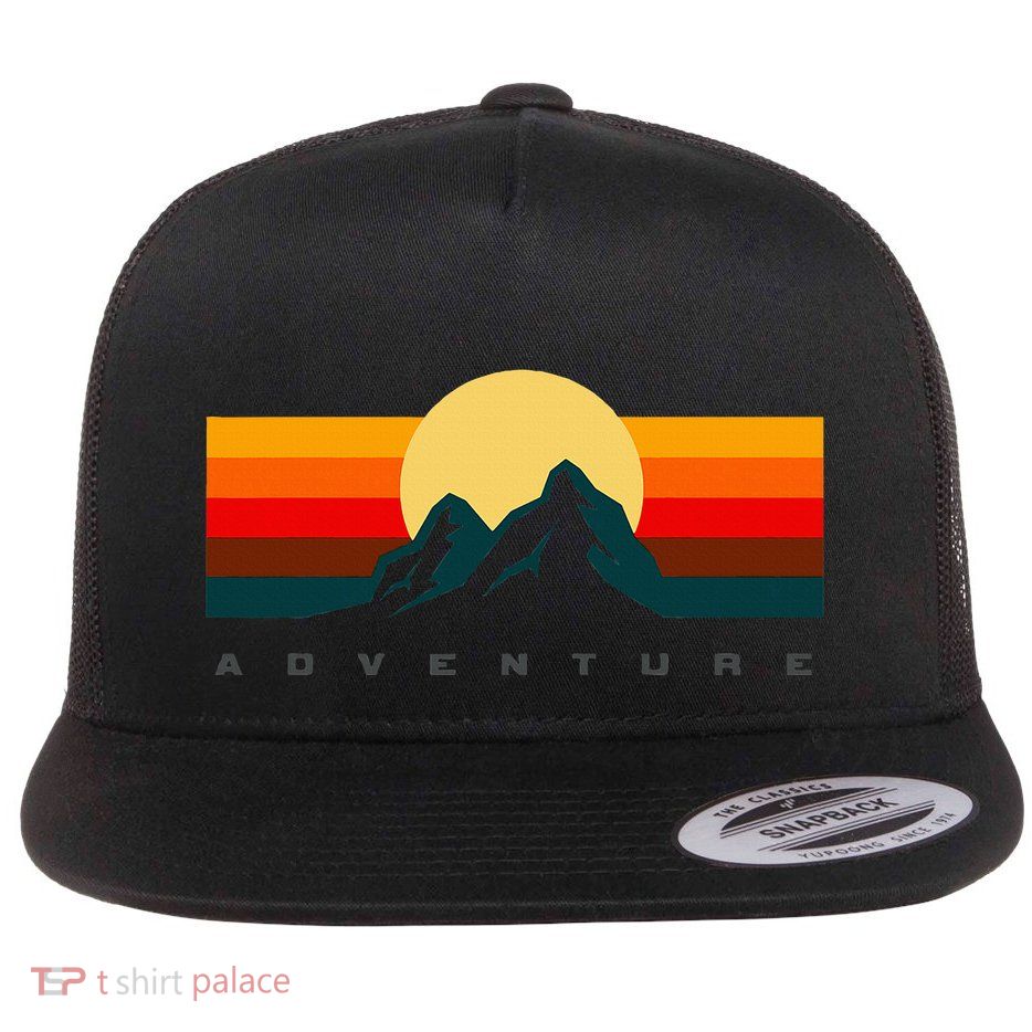 Hiking Apparel Outdoor Camping Backpacking Hiking Flat Bill Trucker Hat