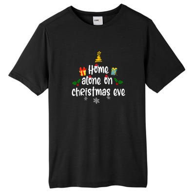 Home Alone On Christmas Eve | Merry Christmas Tall Fusion ChromaSoft Performance T-Shirt