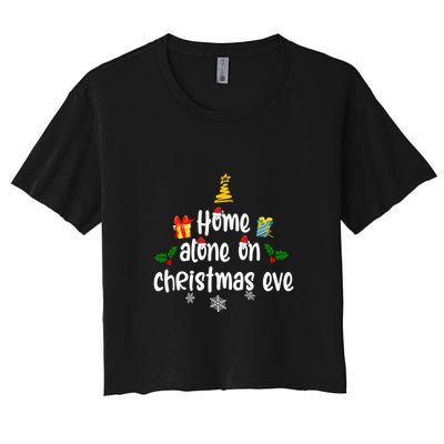 Home Alone On Christmas Eve | Merry Christmas Crop Top