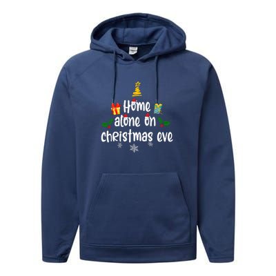 Home Alone On Christmas Eve | Merry Christmas Performance Fleece Hoodie