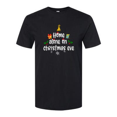 Home Alone On Christmas Eve | Merry Christmas Softstyle® CVC T-Shirt