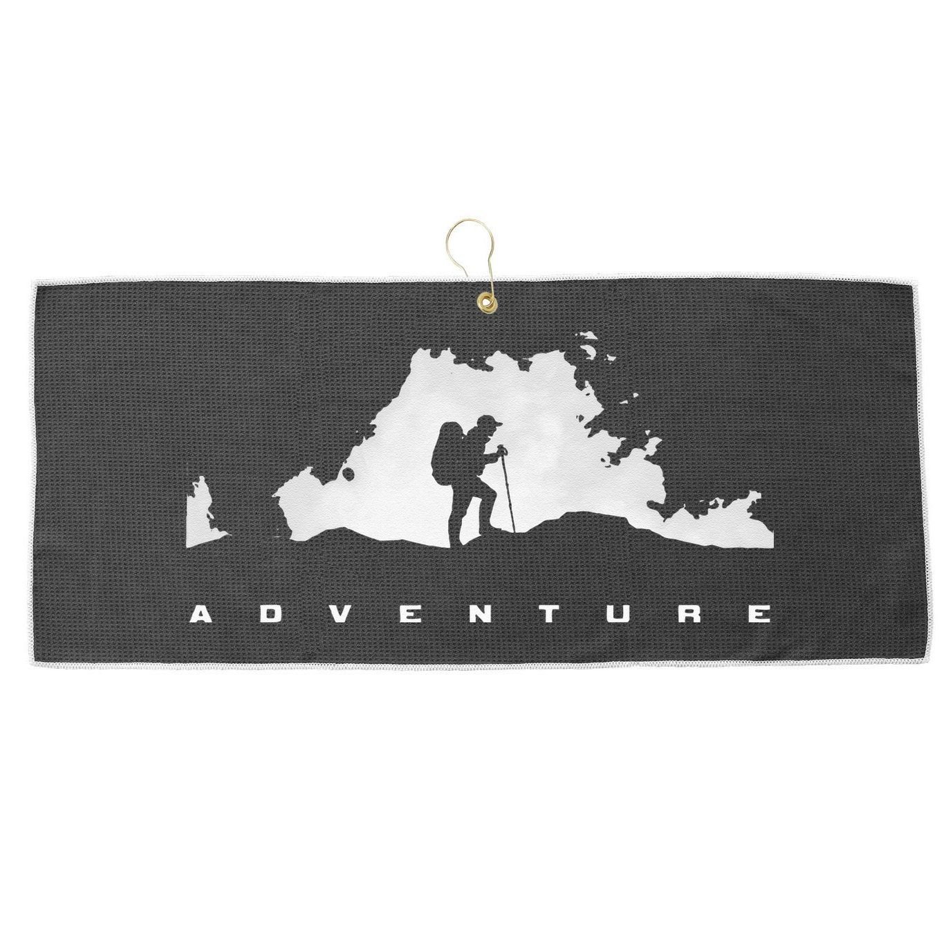 Hiking Apparel Outdoor Camping Backpacking Hiking Large Microfiber Waffle Golf Towel