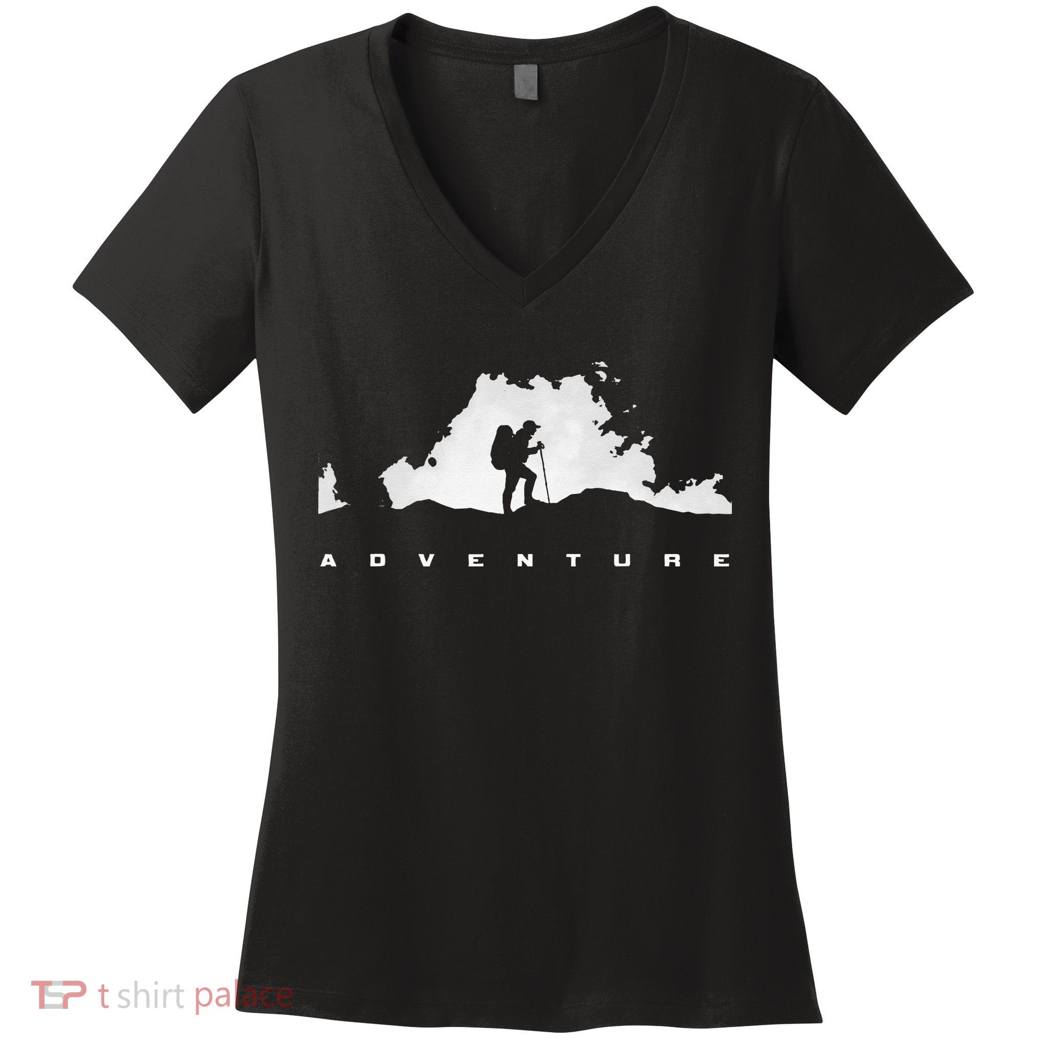 Hiking Apparel Outdoor Camping Backpacking Hiking Women's V-Neck T-Shirt