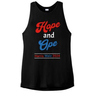 Hope And Ope Harris Walz 2024 Kamala Harris For President Ladies PosiCharge Tri-Blend Wicking Tank