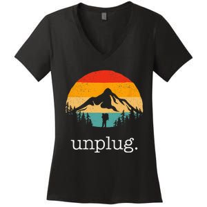 Hiking Apparel Outdoor Camping Backpacking Hiking Women's V-Neck T-Shirt