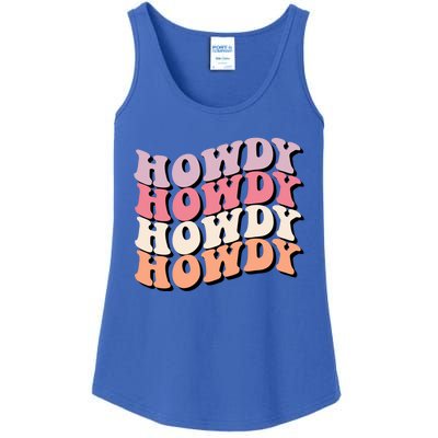 Howdy A Preppy Cowgirl Gift Ladies Essential Tank