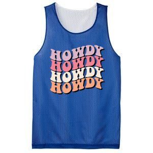 Howdy A Preppy Cowgirl Gift Mesh Reversible Basketball Jersey Tank