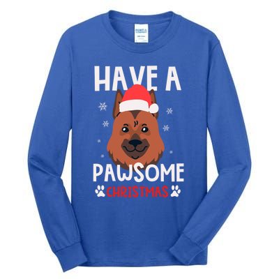 Have A Pawsome Christmas Gift Tall Long Sleeve T-Shirt