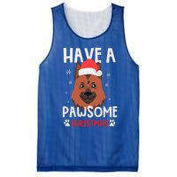 Have A Pawsome Christmas Gift Mesh Reversible Basketball Jersey Tank