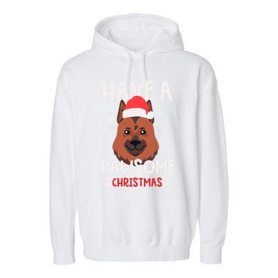 Have A Pawsome Christmas Gift Garment-Dyed Fleece Hoodie