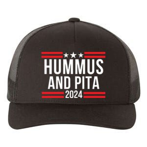 Hummus And Pita 2024 Healthy Foodie Political Election Yupoong Adult 5-Panel Trucker Hat