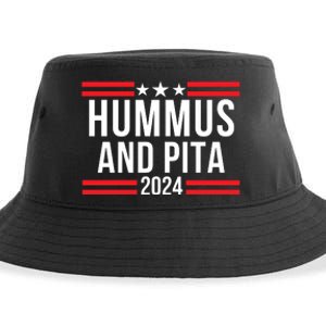 Hummus And Pita 2024 Healthy Foodie Political Election Sustainable Bucket Hat