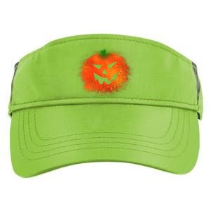 Halloween Airbrush Paint Splatter Jackolantern Pumpkin Adult Drive Performance Visor