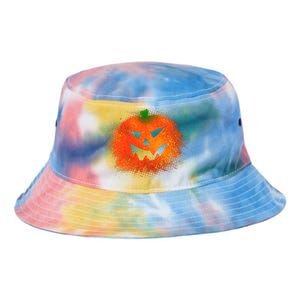 Halloween Airbrush Paint Splatter Jackolantern Pumpkin Tie Dye Newport Bucket Hat