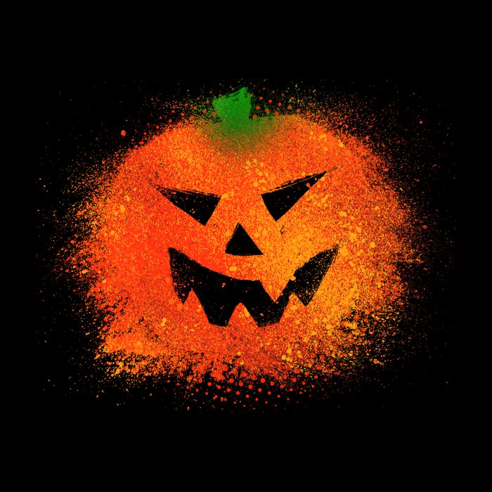 Halloween Airbrush Paint Splatter Jackolantern Pumpkin City Backpack