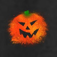 Halloween Airbrush Paint Splatter Jackolantern Pumpkin Adult Drive Performance Visor