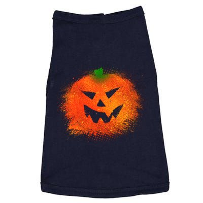 Halloween Airbrush Paint Splatter Jackolantern Pumpkin Doggie Tank