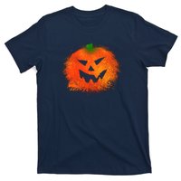 Halloween Airbrush Paint Splatter Jackolantern Pumpkin T-Shirt