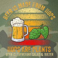 Hops Are Plants Beer Therefore Salad & Water Legacy Tie Dye Trucker Hat