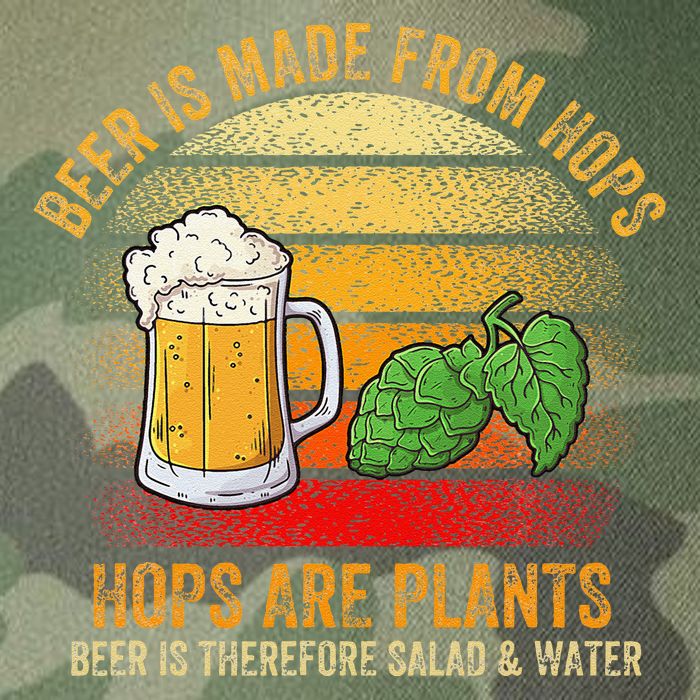 Hops Are Plants Beer Therefore Salad & Water Legacy Tie Dye Trucker Hat