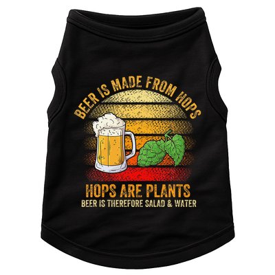 Hops Are Plants Beer Therefore Salad & Water Doggie Tank