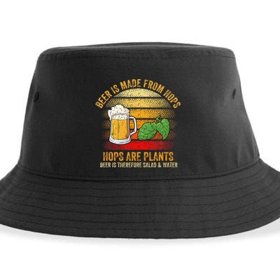 Hops Are Plants Beer Therefore Salad & Water Sustainable Bucket Hat