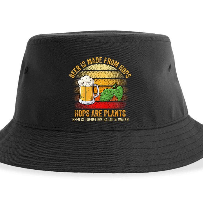 Hops Are Plants Beer Therefore Salad & Water Sustainable Bucket Hat