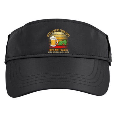 Hops Are Plants Beer Therefore Salad & Water Adult Drive Performance Visor