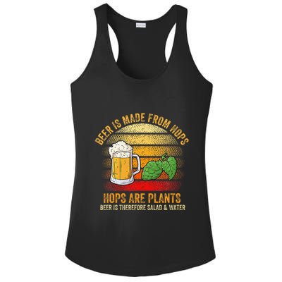Hops Are Plants Beer Therefore Salad & Water Ladies PosiCharge Competitor Racerback Tank