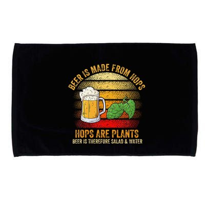 Hops Are Plants Beer Therefore Salad & Water Microfiber Hand Towel