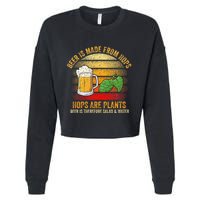 Hops Are Plants Beer Therefore Salad & Water Cropped Pullover Crew