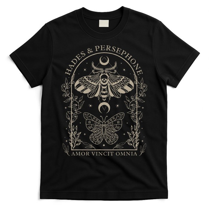 Hades And Persephone Moth And Butterfly Mythology T-Shirt