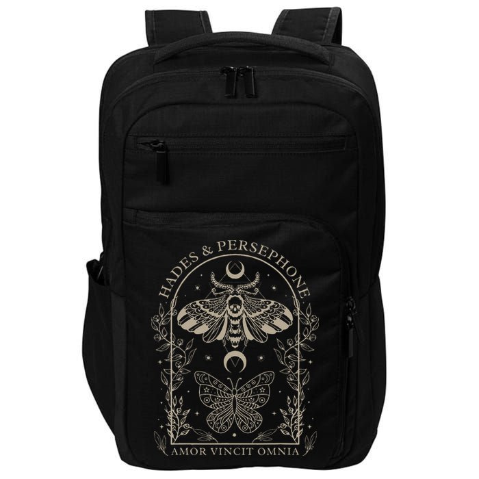 Hades And Persephone Moth And Butterfly Mythology Impact Tech Backpack