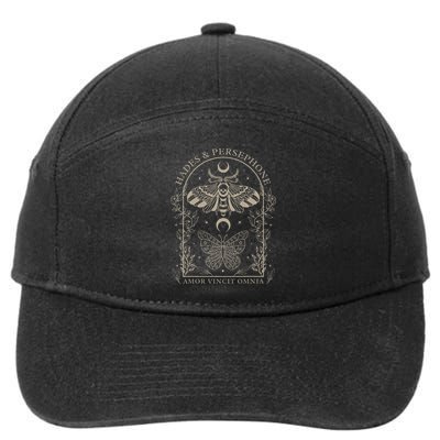 Hades And Persephone Moth And Butterfly Mythology 7-Panel Snapback Hat