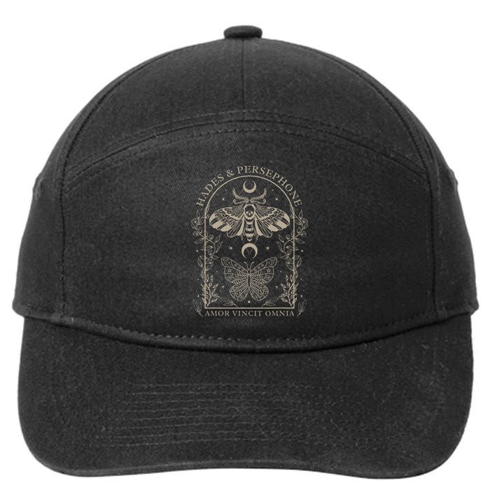 Hades And Persephone Moth And Butterfly Mythology 7-Panel Snapback Hat