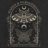 Hades And Persephone Moth And Butterfly Mythology Adult Drive Performance Visor