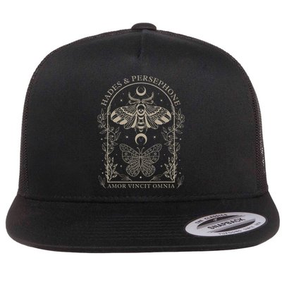 Hades And Persephone Moth And Butterfly Mythology Flatbill Hat