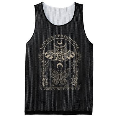 Hades And Persephone Moth And Butterfly Mythology Mesh Reversible Basketball Jersey Tank